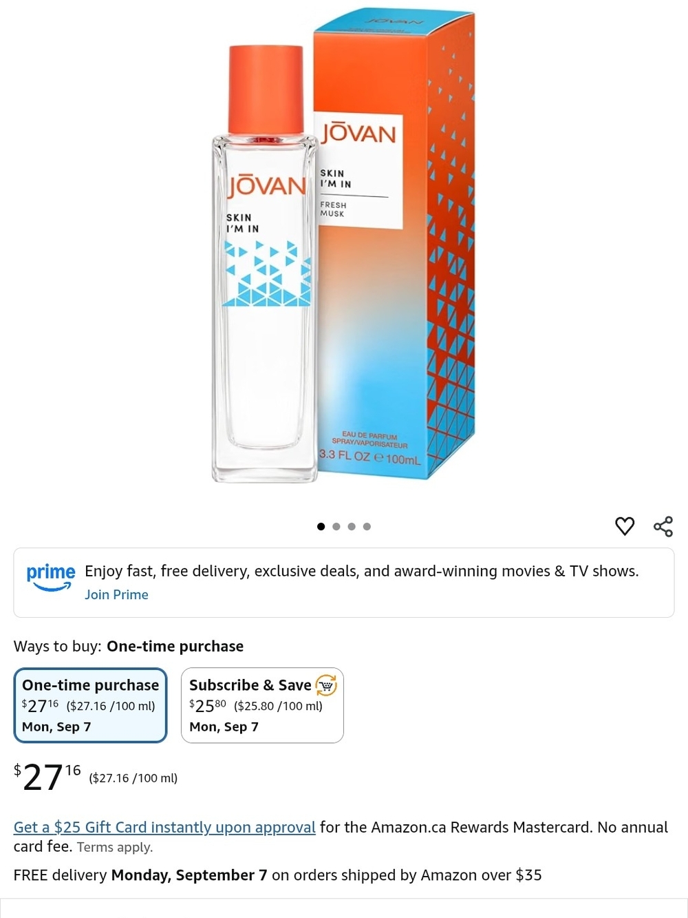JOVAN Skin I'm In fresh Musk